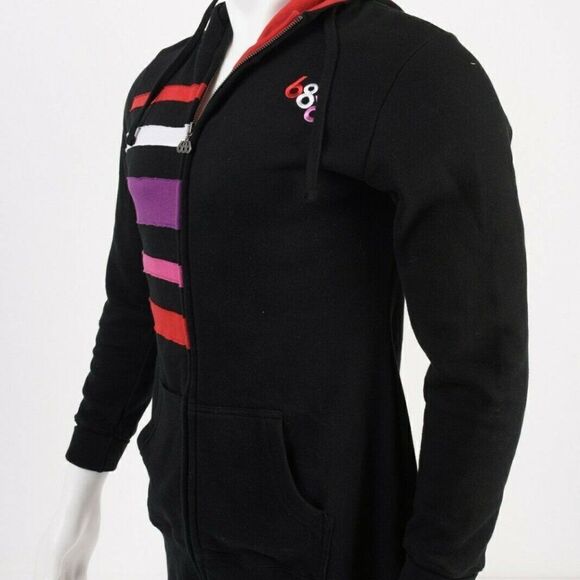 686 Womens Hoodie Sweatshirt S Black Full Zipper - Picture 3 of 6
